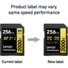 Lexar - SDXC UHS-II 2000X Professional Card, Up to 300 MB/s Reading, 256GB Capacity - - Mounts For Less