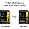 Lexar - SDXC UHS-II 2000X Professional Card, Up to 300 MB/s Reading, 32GB Capacity - - Mounts For Less