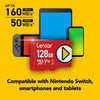 Lexar - microSDXC UHS-I card, Up to 150 MB/s reading, 128 GB capacity - - Mounts For Less