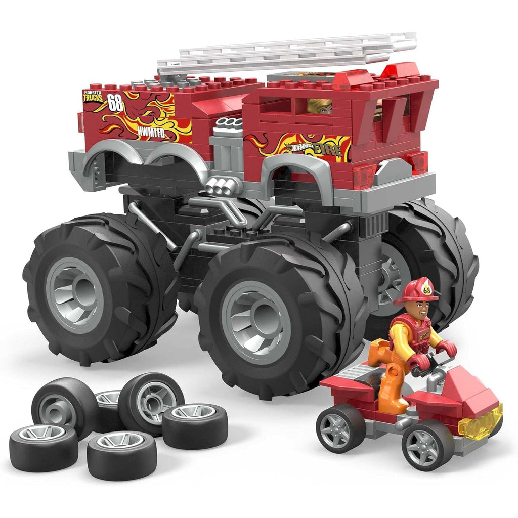 MEGA Hot Wheels Monster Trucks – 5-Alarm Building Kit (284 Pieces) - - Mounts For Less