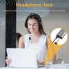 Maono - Omnidirectional USB Lavalier Microphone with Audio Jack for Headphones, Black - - Mounts For Less