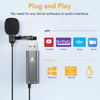Maono - Omnidirectional USB Lavalier Microphone with Audio Jack for Headphones, Black - - Mounts For Less
