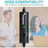 Maono - Rechargeable Omnidirectional Lavalier Microphone, 90 Hour Battery Life, Black - - Mounts For Less