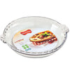 Marinex - Set of 2 Fluted Glass Pie Plates, 9" Diameter, Oven and Dishwasher Safe - - Mounts For Less