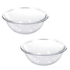 Marinex - Set of 2 Glass Mixing Bowls, 1.5 Liter Capacity, Dishwasher Safe - - Mounts For Less