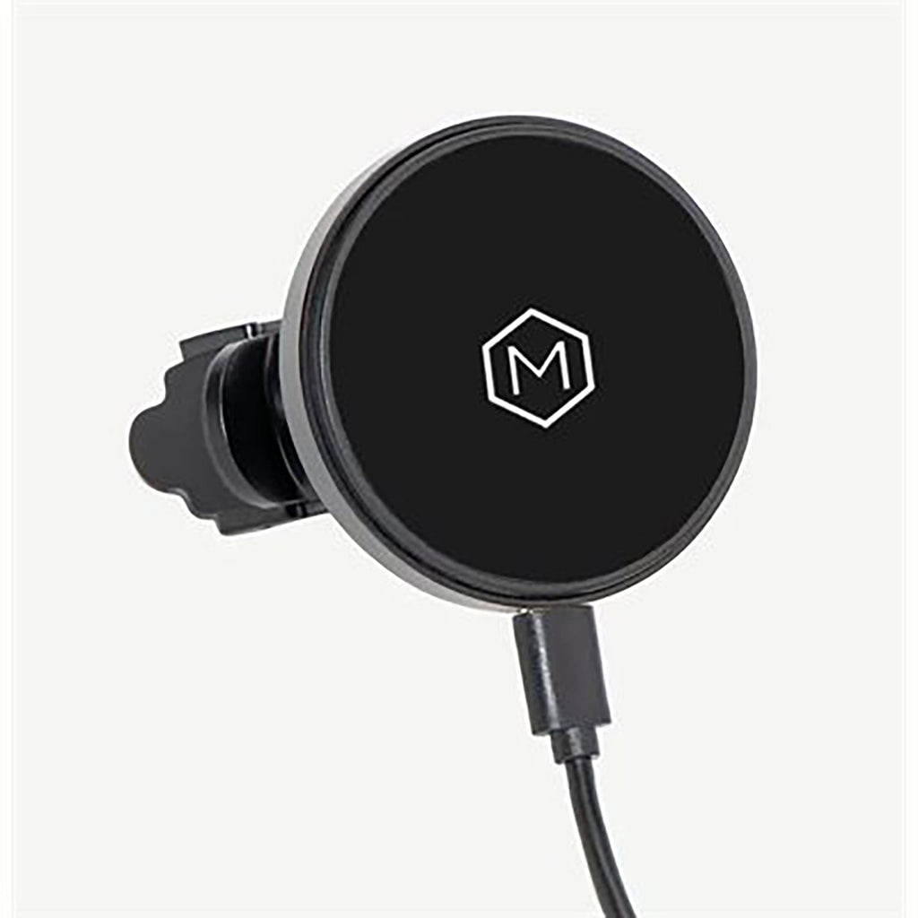 MightyMount - Magsafe Magnetic Phone Holder with Wireless Charger for Car Air Vent, Black - - Mounts For Less