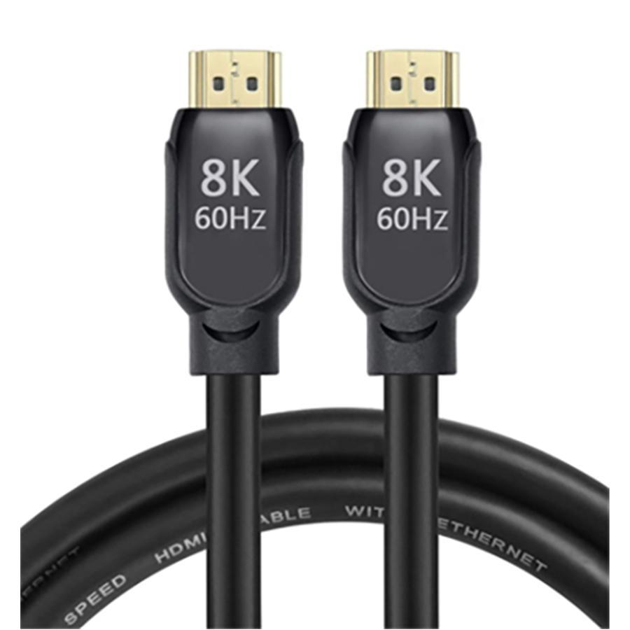 Millenium - HDMI 2.1 Cables Compatible 8K, Length 1m, Thin Plug, 60 Hz, 48 GBPS, Black - - Mounts For Less