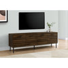 Monarch Speacialties I 2727 - Tv Stand, 72 Inch, Console, Media Entertainment Center, Storage Cabinet, Brown Laminate, Black Metal, Transitional - - Mounts For Less