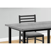 Monarch Specialties I 1037 - Dining Set, 5pcs Set, 40" Rectangular, Kitchen, Small, Black Metal, Grey Laminate, Grey Fabric, Contemporary, Modern - - Mounts For Less