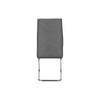 Monarch Specialties I 1061 - Dining Chair, Set Of 2, Side, Upholstered, Kitchen, Dining Room, 39" Height, Grey Fabric, Chrome Metal, Contemporary, Modern - - Mounts For Less