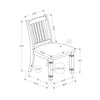 Monarch Specialties I 1265 - Dining Chair, 38" Height, Set Of 2, Side, Upholstered, Kitchen, Dining Room, Antique White, Beige Linen Look, Transitional - - Mounts For Less