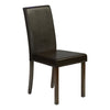 Monarch Specialties I 1303 - Chair, Set Of 2, Side, Upholstered, Kitchen, Dining, Brown Leather Look, Brown Wood Legs, Transitional - - Mounts For Less