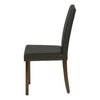 Monarch Specialties I 1303 - Chair, Set Of 2, Side, Upholstered, Kitchen, Dining, Brown Leather Look, Brown Wood Legs, Transitional - - Mounts For Less