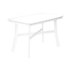 Monarch Specialties I 1323 - Dining Table, 48" Rectangular, Small, Kitchen, Dining Room, White Veneer, Wood Legs, Transitional - - Mounts For Less