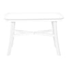 Monarch Specialties I 1323 - Dining Table, 48" Rectangular, Small, Kitchen, Dining Room, White Veneer, Wood Legs, Transitional - - Mounts For Less