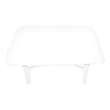 Monarch Specialties I 1323 - Dining Table, 48" Rectangular, Small, Kitchen, Dining Room, White Veneer, Wood Legs, Transitional - - Mounts For Less