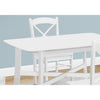 Monarch Specialties I 1323 - Dining Table, 48" Rectangular, Small, Kitchen, Dining Room, White Veneer, Wood Legs, Transitional - - Mounts For Less