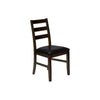 Monarch Specialties I 1332 - Dining Chair, Set Of 2, 37" Height, Kitchen, Dining Room, Side, Upholstered, Brown Leather Look, Brown Solid Wood, Transitional - - Mounts For Less