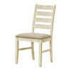 Monarch Specialties I 1336 - Dining Chair, 38" Height, Dining Room, Kitchen, Set Of 2, Side, Upholstered, Antique White, Beige Linen Look, Transitional - - Mounts For Less