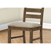 Monarch Specialties I 1342 - Dining Chair, 38" Height, Dining Room, Kitchen, Set Of 2, Side, Upholstered, Antique Brown, Brown Fabric, Transitional - - Mounts For Less