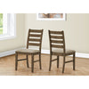 Monarch Specialties I 1342 - Dining Chair, 38" Height, Dining Room, Kitchen, Set Of 2, Side, Upholstered, Antique Brown, Brown Fabric, Transitional - - Mounts For Less