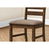 Monarch Specialties I 1355 - Dining Chair, 38" Height, Dining Room, Kitchen, Set Of 2, Side, Upholstered, Brown Fabric, Antique Cherry, Transitional - - Mounts For Less
