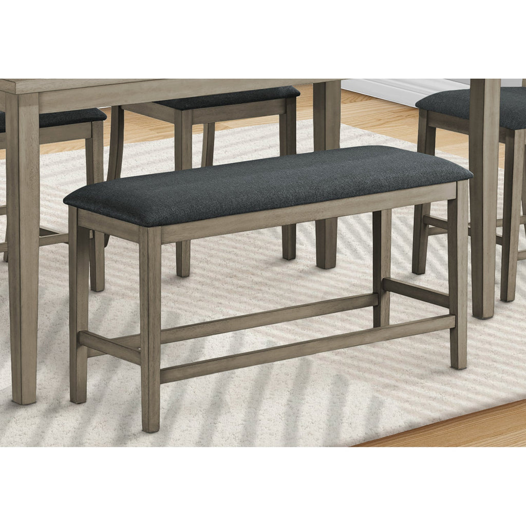 Monarch Specialties I 1383 - Bench, 42" Rectangular, Dining Room, Kitchen, Upholstered, Wood, Transitional - - Mounts For Less
