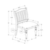 Monarch Specialties I 1392 - Dining Chair, 39" Height, Set Of 2, Upholstered, Dining Room, Kitchen, Side, Antique Grey, Grey Fabric, Wood Legs, Transitional - - Mounts For Less