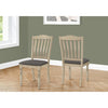 Monarch Specialties I 1392 - Dining Chair, 39" Height, Set Of 2, Upholstered, Dining Room, Kitchen, Side, Antique Grey, Grey Fabric, Wood Legs, Transitional - - Mounts For Less