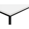 Monarch Specialties I 2252 - Accent Table, Console, Entryway, Narrow, Sofa, Living Room, Bedroom, White Laminate, Black Metal, Contemporary, Modern - - Mounts For Less