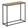 Monarch Specialties I 2253 - Accent Table, Console, Entryway, Narrow, Sofa, Living Room, Bedroom, Brown Laminate, Black Metal, Contemporary, Modern - - Mounts For Less