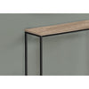 Monarch Specialties I 2253 - Accent Table, Console, Entryway, Narrow, Sofa, Living Room, Bedroom, Brown Laminate, Black Metal, Contemporary, Modern - - Mounts For Less