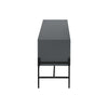 Monarch Specialties I 2739 - Tv Stand, 60 Inch, Console, Media Entertainment Center, Storage Cabinet, Living Room, Bedroom, Grey Laminate, Black Metal, Contemporary, Modern - - Mounts For Less