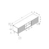 Monarch Specialties I 2783 - Tv Stand, 72 Inch, Media Entertainment Center, Storage Cabinet, Console, Storage Shelves, Bedroom, Living Room, Black Laminate, Contemporary - - Mounts For Less