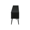 Monarch Specialties I 2783 - Tv Stand, 72 Inch, Media Entertainment Center, Storage Cabinet, Console, Storage Shelves, Bedroom, Living Room, Black Laminate, Contemporary - - Mounts For Less