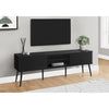 Monarch Specialties I 2783 - Tv Stand, 72 Inch, Media Entertainment Center, Storage Cabinet, Console, Storage Shelves, Bedroom, Living Room, Black Laminate, Contemporary - - Mounts For Less