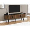 Monarch Specialties I 2784 - Tv Stand, 72 Inch, Media Entertainment Center, Storage Cabinet, Console, Storage Shelves, Bedroom, Living Room, Walnut Laminate, Contemporary, Modern - - Mounts For Less