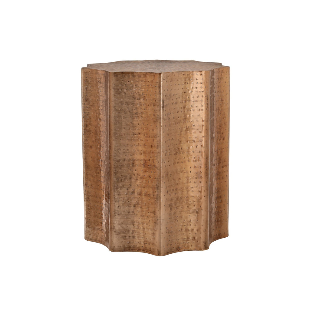 Monarch Specialties I 3901 - Accent Table, Drum, Side, End, Nightstand, Lamp, Living Room, Bedroom, Copper Metal, Contemporary, Modern - - Mounts For Less