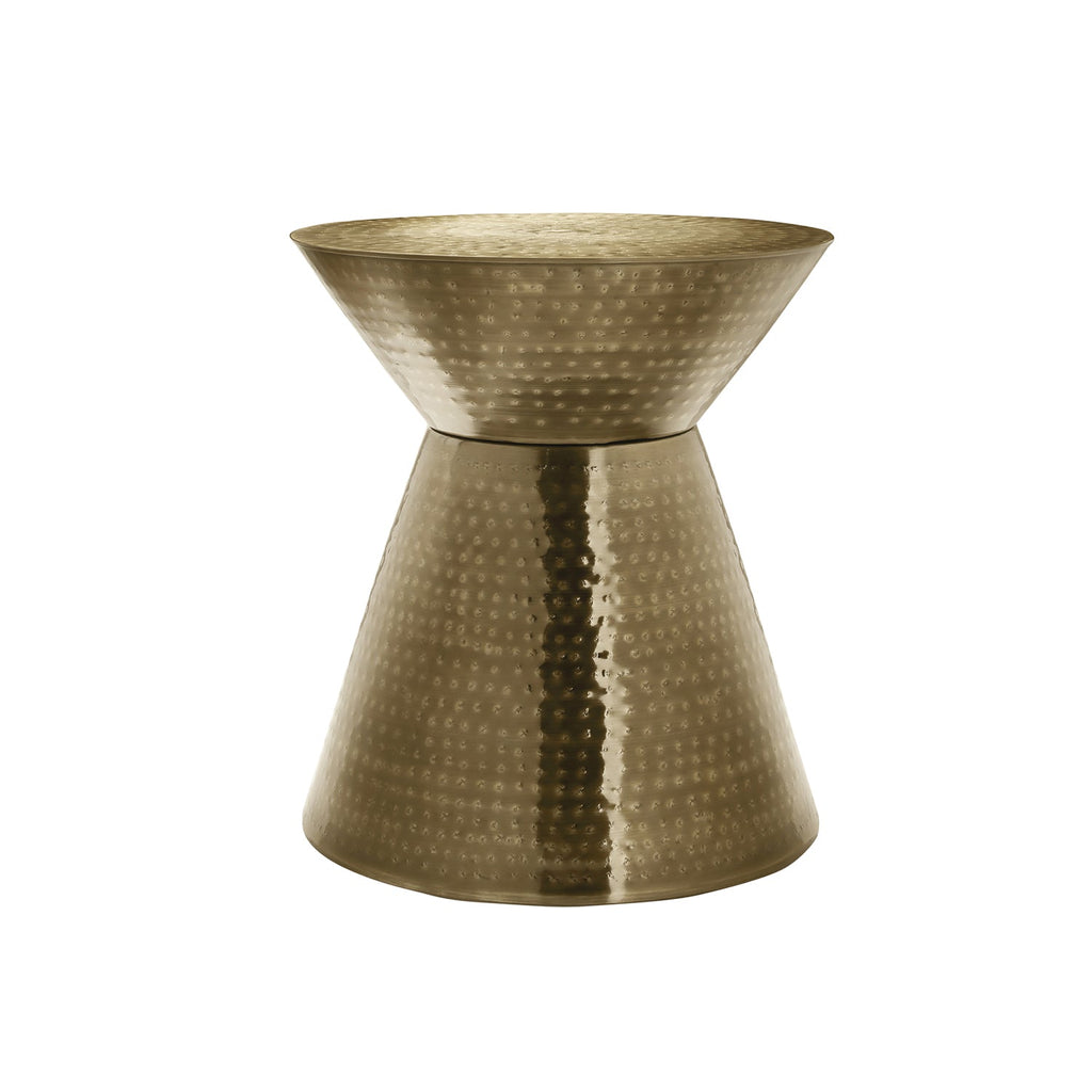 Monarch Specialties I 3927 - Accent Table, Drum, Side, End, Nightstand, Lamp, Living Room, Bedroom, Gold Metal, Contemporary, Modern - - Mounts For Less