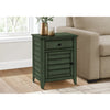 Monarch Specialties I 3948 - Accent Table, Nightstand, Storage Drawer, End, Side Table, Bedroom, Lamp, Storage, Antique Green Veneer, Transitional - - Mounts For Less