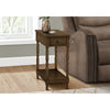 Monarch Specialties I 3957 - Accent Table, 2 Tier, End, Side Table, Nightstand, Bedroom, Narrow, Lamp, Storage Drawer, Brown Veneer, Traditional - - Mounts For Less