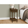 Monarch Specialties I 3957 - Accent Table, 2 Tier, End, Side Table, Nightstand, Bedroom, Narrow, Lamp, Storage Drawer, Brown Veneer, Traditional - - Mounts For Less