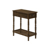 Monarch Specialties I 3957 - Accent Table, 2 Tier, End, Side Table, Nightstand, Bedroom, Narrow, Lamp, Storage Drawer, Brown Veneer, Traditional - - Mounts For Less