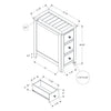 Monarch Specialties I 3959 - Accent Table, End, Side Table, Nightstand, Narrow, Bedroom, Storage Drawer, Lamp, Brown Veneer, Transitional - - Mounts For Less