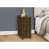 Monarch Specialties I 3959 - Accent Table, End, Side Table, Nightstand, Narrow, Bedroom, Storage Drawer, Lamp, Brown Veneer, Transitional - - Mounts For Less