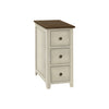 Monarch Specialties I 3960 - Accent Table, End, Side Table, Nightstand, Narrow, Bedroom, Storage Drawer, Lamp, Brown Veneer, Antique White Veneer - - Mounts For Less