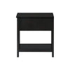 Monarch Specialties I 3961 - Accent Table, 2 Tier, End, Lamp, Nightstand, Side Table, Narrow, Small, Storage Drawer, Bedroom, Black Veneer, Transitional - - Mounts For Less