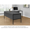 Monarch Specialties I 7731 - Computer Desk, 48"L, Work, Home Office, Commercial Grade, Grey Laminate, Black Metal, Contemporary, Modern - - Mounts For Less