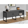 Monarch Specialties I 7732 - Office Credenza, 72"L, Home Office, Work, Storage Doors, Commercial Grade, Grey Laminate, Black Metal, Contemporary, Modern - - Mounts For Less