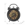 Monarch Specialties I 9014 - Clocks, 12" Round, Gear Mechanism, Table Clock, Black, Transitional - - Mounts For Less